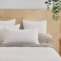 Lisbon Quilted 3 Pieces Embossed Coverlet Set-queen/double white Kings Warehouse 