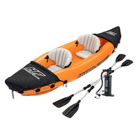 Lite-Rapid 2 Person Kayak Oars Hand Pump Fins Inflatable 3.21m x 88cm