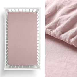 Little Gem 1 Pc Pale Mauve Hemp Cot Fitted Sheet Home & Garden Kings Warehouse 