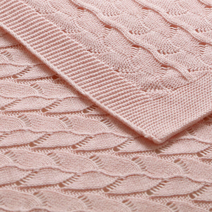 Little Gem Lyla Blush Cotton Baby Blanket 75 x 100 cm Home & Garden Kings Warehouse 