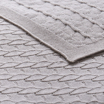 Little Gem Lyla Grey Cotton Baby Blanket 75 x 100 cm Home & Garden Kings Warehouse 