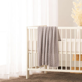 Little Gem Lyla Grey Cotton Baby Blanket 75 x 100 cm Home & Garden Kings Warehouse 