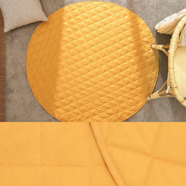 Little Gem Round Linen Cotton Baby Play Mat Marigold 130cm Diameter Home & Garden Kings Warehouse 
