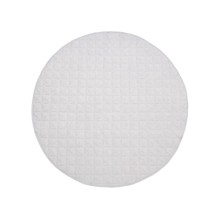 Little Gem Round Linen Cotton Baby Play Mat Silver 130cm Diameter Home & Garden Kings Warehouse 