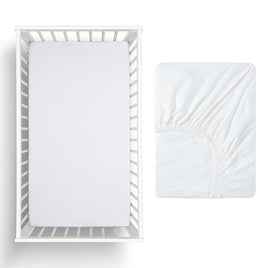 Little Gem White Eucalyptus Cotton Cot Fitted Sheet Home & Garden Kings Warehouse 