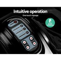 Livemor Foot Massager Shiatsu Massagers Electric Remote Roller Kneading Black Furniture Kings Warehouse 