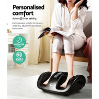 Livemor Foot Massager Shiatsu Massagers Electric Roller Kneading Calf Leg Black Furniture Kings Warehouse 