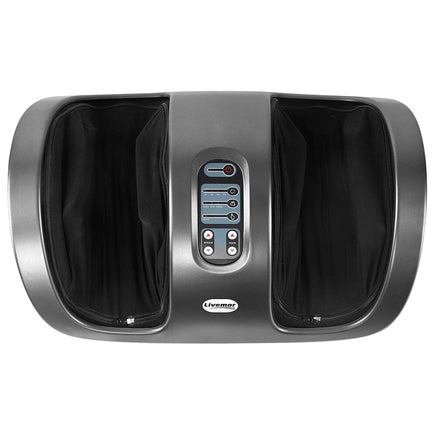 Livemor Foot Massager Shiatsu Massagers Electric Roller Kneading Calf Leg Grey Furniture Kings Warehouse 