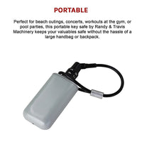 Lock Box Preset Combination Portable Key Safe with 6 in. Cable Lanyard Tools Kings Warehouse 