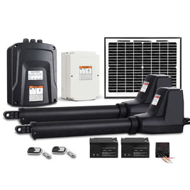 Lockmaster Dual Swing Gate Opener 800KG 10W Solar Panel Home & Garden Kings Warehouse 