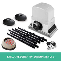 LockMaster Infrared Solar Swing Sliding Gate Opener Home & Garden Kings Warehouse 