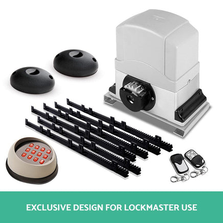 LockMaster Infrared Solar Swing Sliding Gate Opener Home & Garden Kings Warehouse 