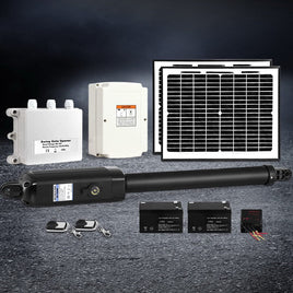 Lockmaster Single Swing Gate Opener 600KG 20W Solar Panel Home & Garden Kings Warehouse