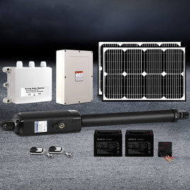 Lockmaster Single Swing Gate Opener 600KG 40W Solar Panel Home & Garden Kings Warehouse