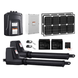 LockMaster Swing Gate Opener Auto 40W Solar Power Electric Remote Control 800KG End of Year Clearance Sale Kings Warehouse