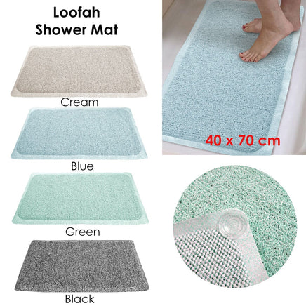 Loofah Shower Mat Blue Home & Garden Kings Warehouse 