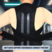 Lower Back Brace Unisex Posture Corrector Lumbar Support - Large Health & Beauty Kings Warehouse 