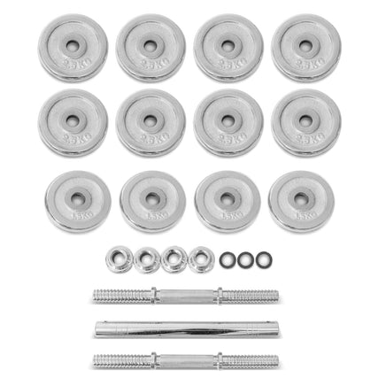 LSG 2-in-1 Dumbbell Barbell Set with Case 30kg Sports & Fitness Kings Warehouse 