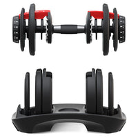 LSG Adjustable Dumbbells 2.5kg-24kg (Pairs) with Dumbbell Stand Sports & Fitness Kings Warehouse 