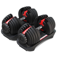 LSG Adjustable Dumbbells 2.5kg-24kg (Pairs) with Dumbbell Stand Sports & Fitness Kings Warehouse 