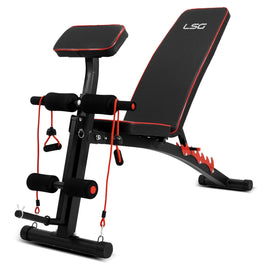 LSG GBN-007 6 Level FID Bench with Preacher Pad Sports & Fitness Kings Warehouse 