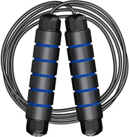 LT Skipping Rope Tangle-Free with Ball Bearings Rapid Speed Jump Rope Cable Ideal for Fitness Gym (Black) Kings Warehouse 
