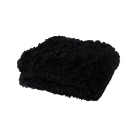 Lucia Nutural Collection Shaggy Throw Rug 127 x 152cm Black Home & Garden Kings Warehouse 
