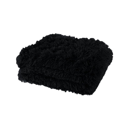 Lucia Nutural Collection Shaggy Throw Rug 127 x 152cm Black Home & Garden Kings Warehouse 