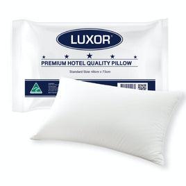 Luxor Australian Made Hotel Quality Pillow Standard Size Single Pack Home & Garden Kings Warehouse 