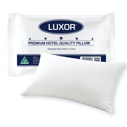 Luxor Australian Made Hotel Quality Pillow Standard Size Single Pack Home & Garden Kings Warehouse 