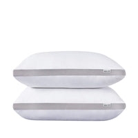 Luxury Bamboo Cooling Twin pack plush down-like pillows Kings Warehouse 