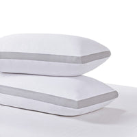 Luxury Bamboo Cooling Twin pack plush down-like pillows Kings Warehouse 