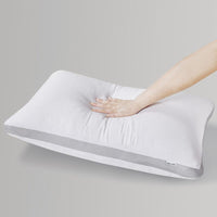 Luxury Bamboo Cooling Twin pack plush down-like pillows Kings Warehouse 