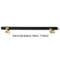 Luxury Design Kitchen Cabinet Handles Drawer Bar Handle Pull Black 192mm Home & Garden Kings Warehouse 