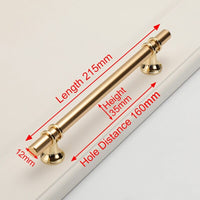 Luxury Design Kitchen Cabinet Handles Drawer Bar Handle Pull Gold 160MM Kings Warehouse 