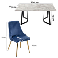 Marble Bliss Dining Set Furniture Kings Warehouse 