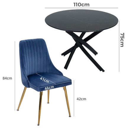 Marble Masterpiece Table and Chair Set Furniture Kings Warehouse 