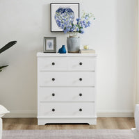 Margaux White Coastal Style Chest of Drawers Tallboy Kings Warehouse 