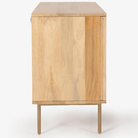 Martina Buffet Table Sideboard 100cm 2 Door Solid Mango Wood Storage Cabinet living room Kings Warehouse 