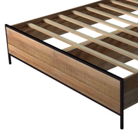 Mascot Bedframe Queen Size Oak Furniture Kings Warehouse 