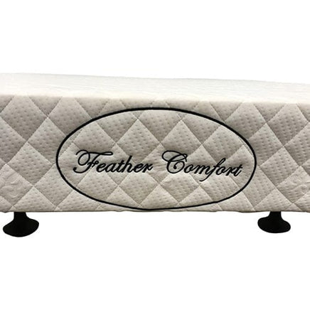 Mattress Base Ensemble Double Size Solid Wooden Slat in Beige with Removable Cover Furniture Kings Warehouse 