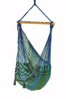 Mayan Legacy Extra Large Outdoor Cotton Mexican Hammock Chair in Caribe Colour Home & Garden Kings Warehouse 
