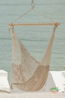 Mayan Legacy Extra Large Outdoor Cotton Mexican Hammock Chair in Cream Colour Home & Garden Kings Warehouse 