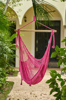 Mayan Legacy Extra Large Outdoor Cotton Mexican Hammock Chair in Mexican Pink Colour Home & Garden Kings Warehouse 