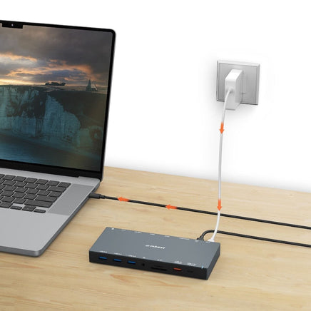 mbeat 15-in-1 Triple Display USB-C Dock (2 x HDMI & 1 x Display Port) Electronics Kings Warehouse 