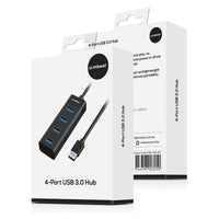 mbeat 4-Port USB 3.0 Hub - Black Electronics Kings Warehouse 