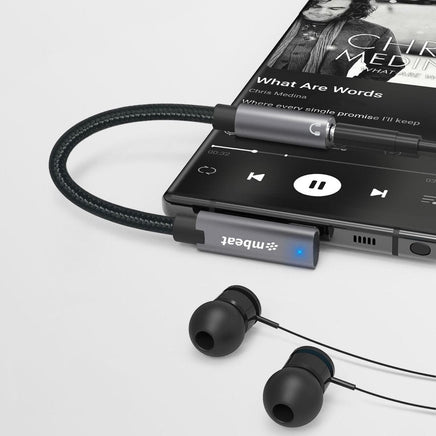 mbeat Elite USB-C to 3.5 Audio Adapter - Space Grey Audio & Video Kings Warehouse 