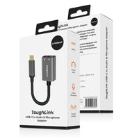 mbeat Elite USB-C to 3.5 Audio and Microphone Adapter - Space Grey Kings Warehouse 