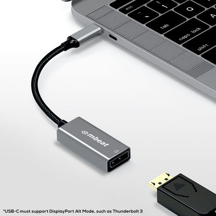 mbeat Elite USB-C to Display Port Adapter - Space Grey Appliances Kings Warehouse 