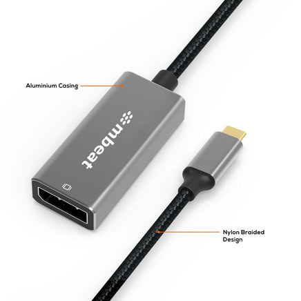 mbeat Elite USB-C to Display Port Adapter - Space Grey Appliances Kings Warehouse 